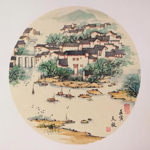 有幸遇见了云雾缭绕的新安江画廊，犹如一幅展开的水墨画卷