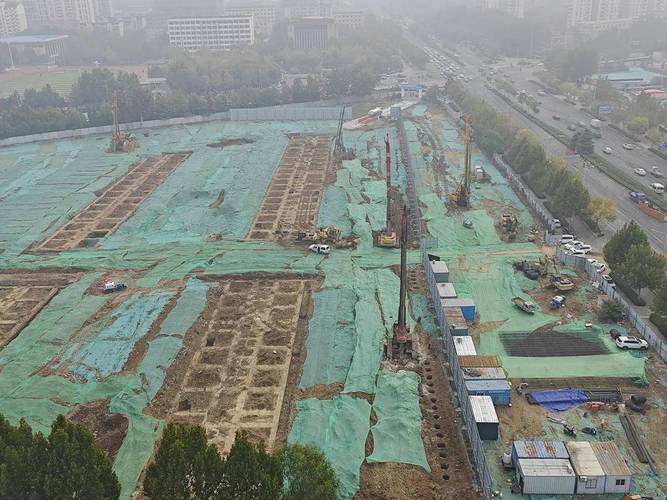 济南首家山姆会员店开建百日，车库基础施工全面推进