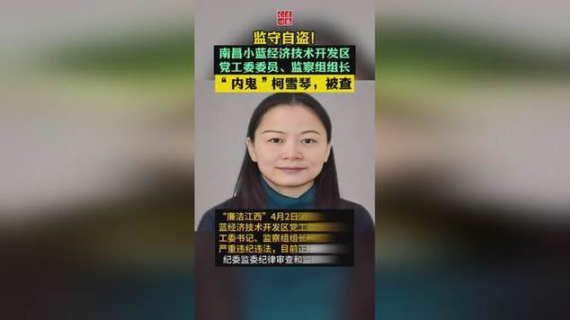 “内鬼”柯雪琴，被查