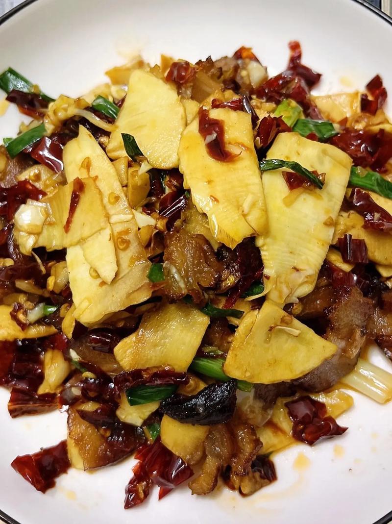 又是一道美味菜，腊肉炒冬笋